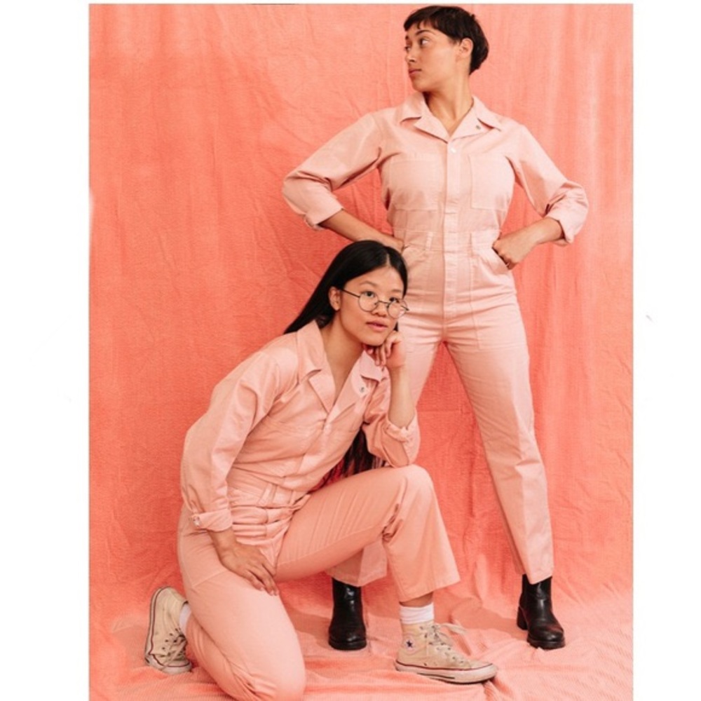 Big Bud Press dusty rose jumpsuit long sleeve
